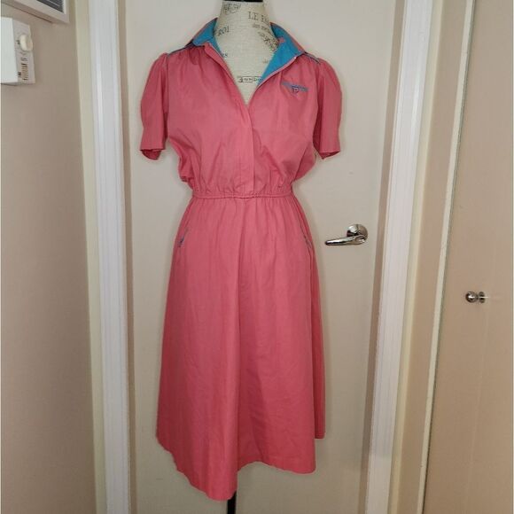 80s pink dress - Picture 1 of 12